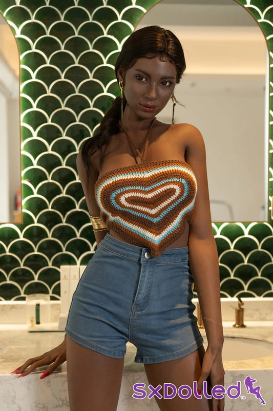 Zaria B (C-Cup) (170cm) | Ebony Sex Doll with Moles | Top CY Doll C-Cup / 170cm / Brunette Sex Doll