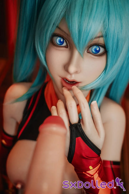 Zorienne (F-Cup) (158cm) | Blue Hair Pear Sex Doll | Orangein Doll F-Cup / 158cm / Blue Sex Doll