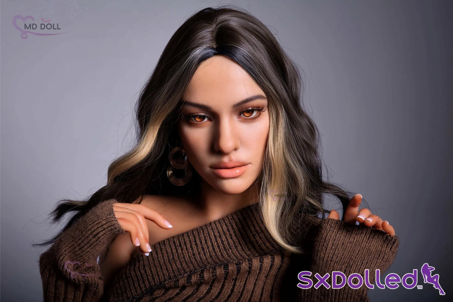 Zuri A (H-Cup) (162cm) | Latina Curvaceous Plump Sex Doll | MD Doll H-Cup / 162cm / Brunette Sex Doll