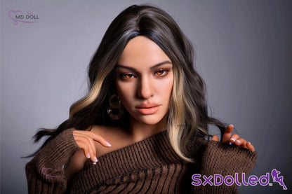 Zuri A (H-Cup) (162cm) | Latina Curvaceous Plump Sex Doll | MD Doll H-Cup / 162cm / Brunette Sex Doll